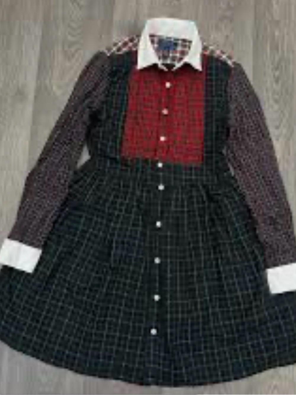Polo by Ralph Lauren Red and Navy Plaid Button-Up Top